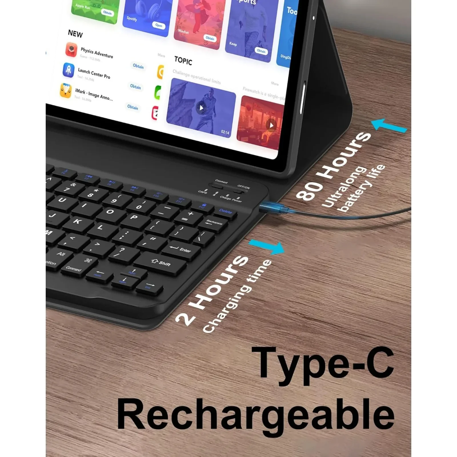 Keyboard Case For SamsungTab S - огляд і ціна Keyboard Cover
