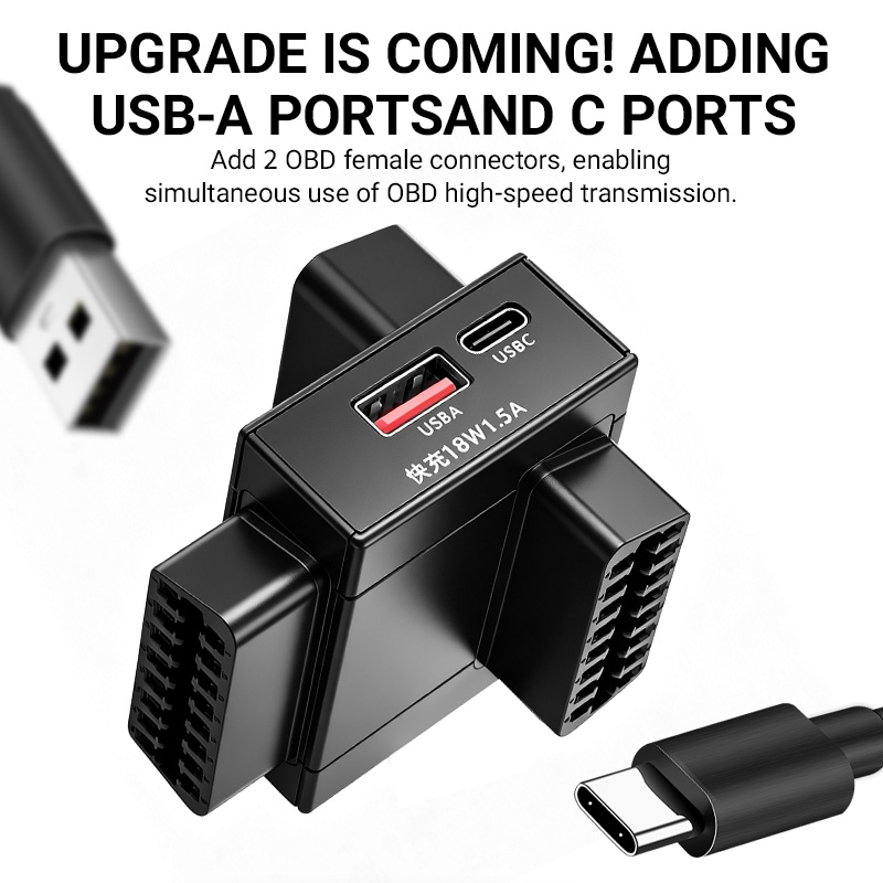 OBD2 Splitter Adapter 1 To 2 w - огляд і ціна Usb C Hub