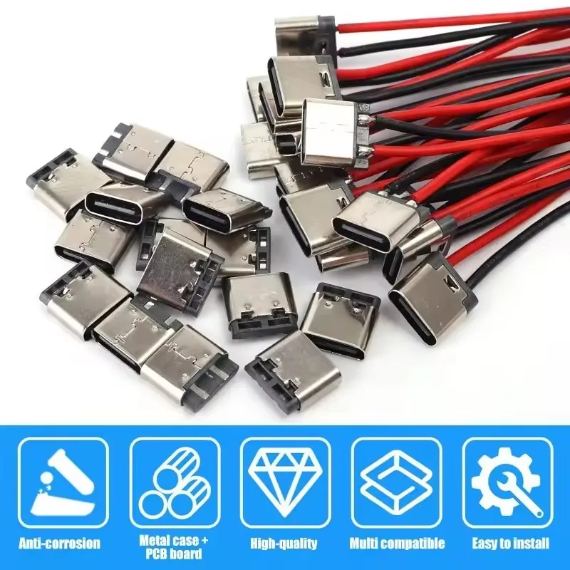 5-20PCS Type-C 2Pin Solder Wir - огляд і ціна Usb Hub