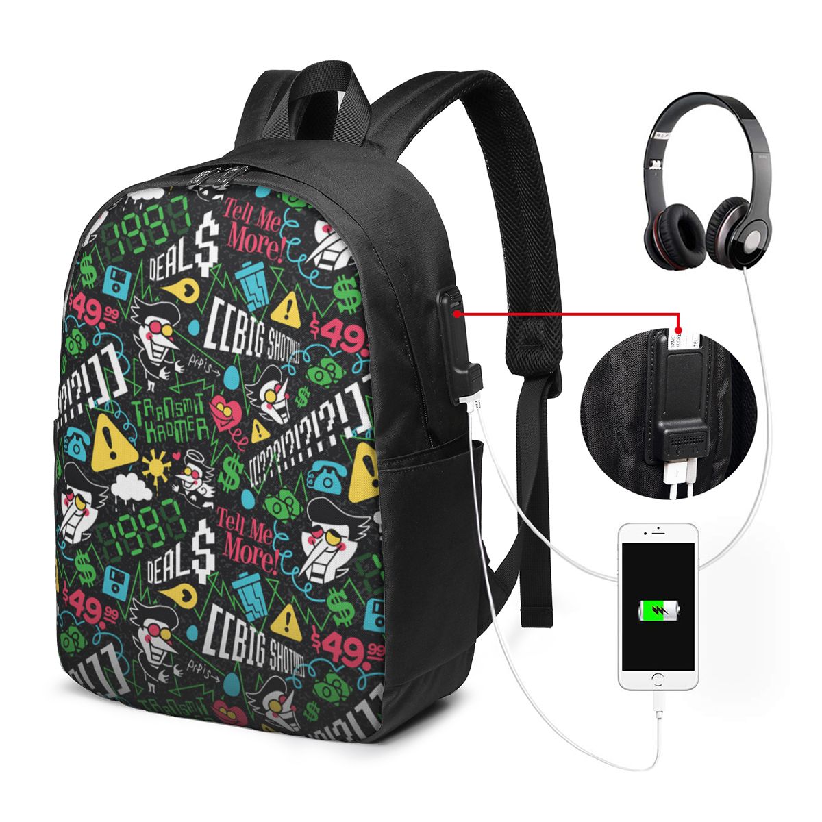 Deltarune SPAMTON G Backpack T - огляд і ціна Laptop Bag
