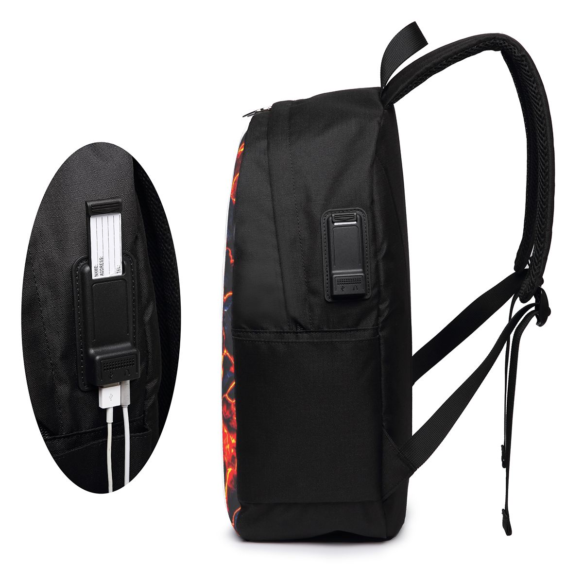 Magma Volcano Lava Fire Backpa - огляд і ціна Laptop Bag