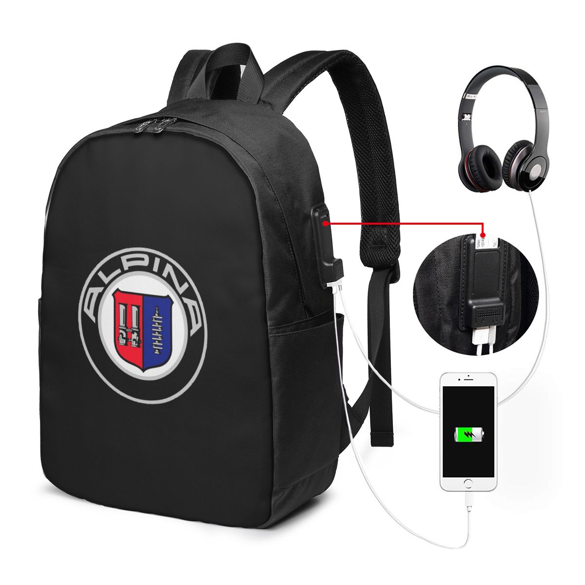 Alpina - Classic Car Logos Bac - огляд і ціна Laptop Bag