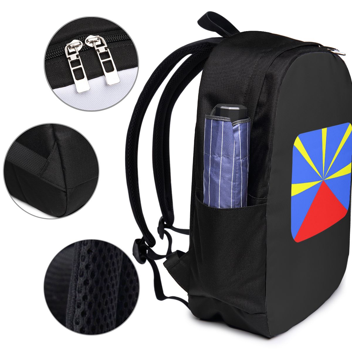 974 Reunion Island Flag Backpa - огляд і ціна Laptop Bag
