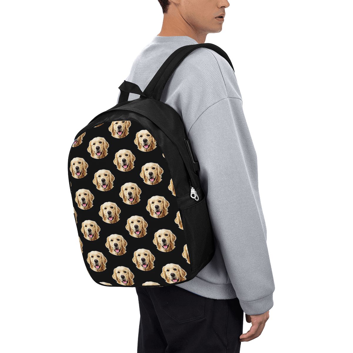 Funny Golden Retriever Face Po - огляд і ціна Laptop Bag